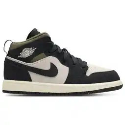 Foot Locker Jordan Aj1 Mid Peuterschoenen - Beige - Maat 32 - Leer aanbieding