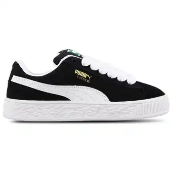 Foot Locker Puma Suede Kindersneakers - Zwart - Maat 35.5 - Suède aanbieding