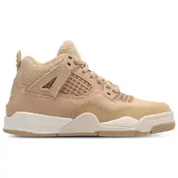 Foot Locker Jordan Retro 4 Peuterschoenen - Bruin - Maat 32 - Leer aanbieding