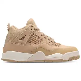 Foot Locker Jordan Retro 4 Peuterschoenen - Bruin - Maat 32 - Leer aanbieding