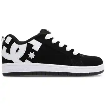 Foot Locker DC Shoes Court Graffik Kindersneakers - Zwart - Maat 35 - Suède aanbieding