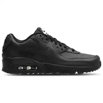 Foot Locker Nike Air Max 90 Kindersneakers - Zwart - Maat 36 - Leer aanbieding