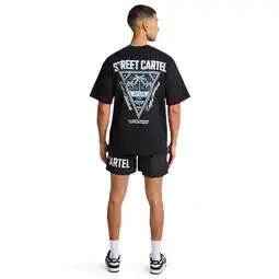 Foot Locker Street Cartel Resort T-shirts Heren - Zwart - Maat XS - Katoen Jersey aanbieding