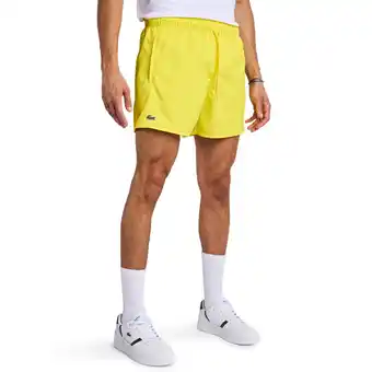 Foot Locker Lacoste Diamond Weave Korte Broeken Heren - Geel - Maat S - Poly Woven aanbieding