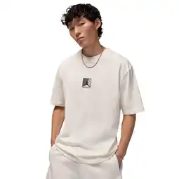 Foot Locker Jordan Brooklyn T-shirts Heren - Beige - Maat S - Katoen Jersey aanbieding