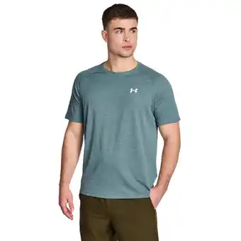 Foot Locker Under Armour Tech T-shirts Heren - Blauw - Maat XS - Poly Jersey aanbieding