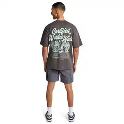 Foot Locker Street Cartel Fallen T-shirts Heren - Grijs - Maat M - Katoen Jersey aanbieding