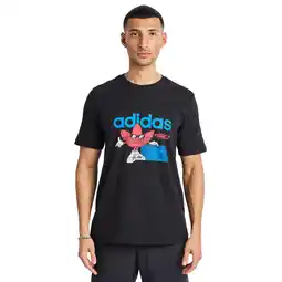 Foot Locker Adidas Graphics T-shirts Heren - Zwart - Maat XS aanbieding