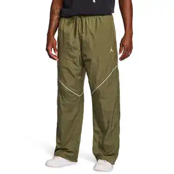 Foot Locker Jordan Brooklyn Broeken Heren - Olijf - Maat XS - Katoen Fleece aanbieding