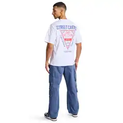Foot Locker Street Cartel Resort T-shirts Heren - Wit - Maat XS - Katoen Jersey aanbieding