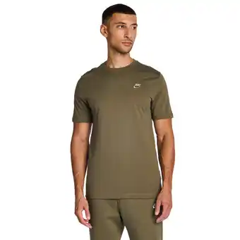 Foot Locker Nike Club T-shirts Heren - Olijf - Maat XS aanbieding