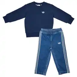 Foot Locker Adidas 3s Denim Trainingspakken Baby - Blauw - Maat 93 - 98 CM - Katoen Denim aanbieding