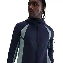 Foot Locker Nike Tech Fleece Hoodies Heren - Blauw - Maat XS - Poly Fleece aanbieding