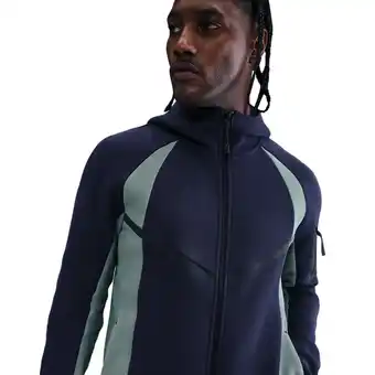 Foot Locker Nike Tech Fleece Hoodies Heren - Blauw - Maat XS - Poly Fleece aanbieding