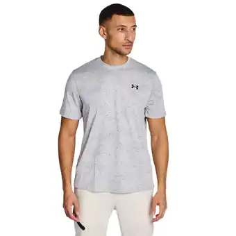 Foot Locker Under Armour Tech Pixelate T-shirts Heren - Grijs - Maat XS - Poly Jersey aanbieding
