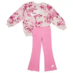Foot Locker Nike Floral Trainingspakken Peuter - Roze - Maat 110 - 116 CM - Katoen Jersey aanbieding
