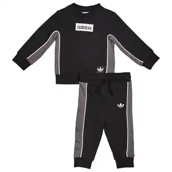Foot Locker Adidas Street Trainingspakken Baby - Zwart - Maat 57 - 62 CM - Katoen Fleece aanbieding