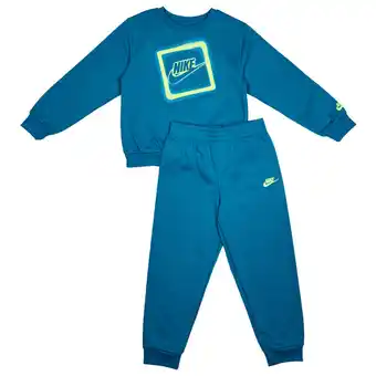 Foot Locker Nike Glow With Me Trainingspakken Peuter - Groen - Maat 92 - 98 CM - Katoen Fleece aanbieding