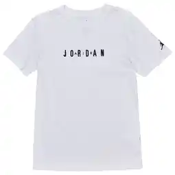 Foot Locker Jordan Wordmark Emb T-shirts Kinder - Wit - Maat 128 - 137 CM - Katoen Jersey aanbieding