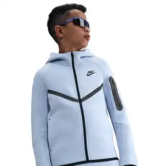 Foot Locker Nike Tech Fleece Hoodies Kinder - Blauw - Maat 122 - 128 CM - Poly Fleece aanbieding