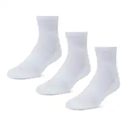 Foot Locker Foot Locker 3 Pack Active Dry Quarter Sokken Unisex - Wit - Maat 27-34 aanbieding