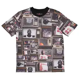 Foot Locker Jordan Brooklyn Aop T-shirts Kinder - Zwart - Maat 128 - 137 CM - Katoen Jersey aanbieding