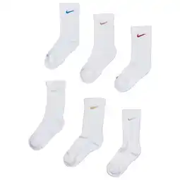 Foot Locker Nike Everyday Cushioned Crew 6 Pack Sokken Unisex - Wit - Maat 34 - 38 aanbieding