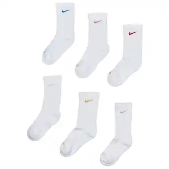 Foot Locker Nike Everyday Cushioned Crew 6 Pack Sokken Unisex - Wit - Maat 34 - 38 aanbieding