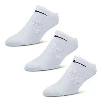 Foot Locker Nike 3 Pack No Show Sokken Unisex - Wit - Maat 35 - 38 aanbieding