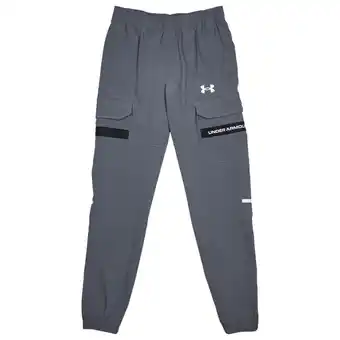 Foot Locker Under Armour Tech Utility Woven Broeken Kinder - Grijs - Maat 127 - 137 CM - Poly Woven aanbieding