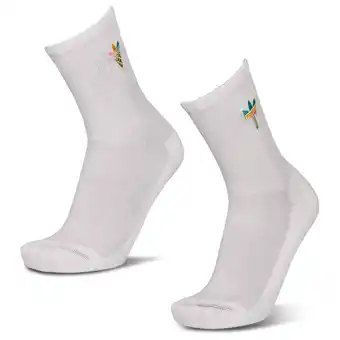 Foot Locker Adidas Mid Cut Crew 2 Pack Sokken Unisex - Wit - Maat 37-39 - Katoen aanbieding