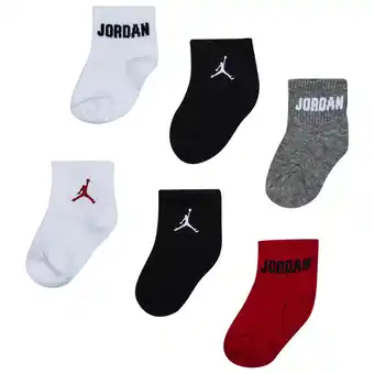 Foot Locker Jordan Kids Ankle 6 Pack Sokken Unisex - Zwart - Maat 12 - 24 MONTHS aanbieding