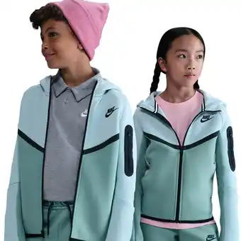 Foot Locker Nike Tech Colorblock Hoodies Kinder - Zilver - Maat 122 - 128 CM aanbieding