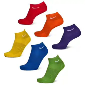 Foot Locker Nike Kids Crew 6 Pack Sokken Unisex - Rood - Maat 34 - 38 - Katoen aanbieding