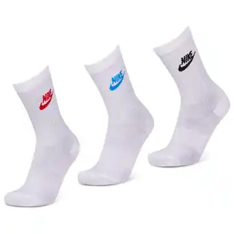 Foot Locker Nike Everyday Essential Crew 3 Pack Sokken Unisex - Rood - Maat 34 - 38 aanbieding
