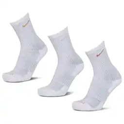 Foot Locker Nike Everyday Cushioned Crew 3 Pack Sokken Unisex - Wit - Maat 38 - 42 aanbieding