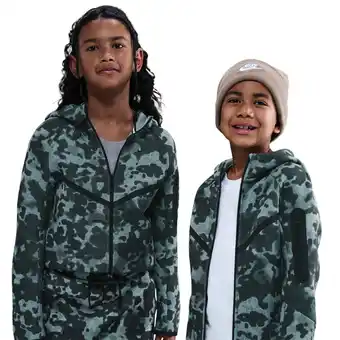 Foot Locker Nike Tech Fleece Hoodies Kinder - Groen - Maat 122 - 128 CM - Poly Fleece aanbieding