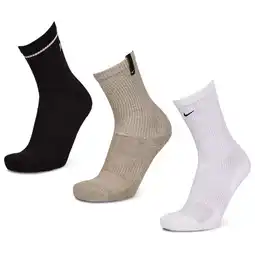 Foot Locker Nike Everyday Cushioned Crew 3 Pack Sokken Unisex - Zwart - Maat 34 - 38 aanbieding