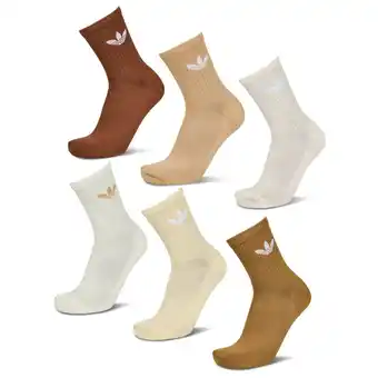 Foot Locker Adidas Crew 6 Pack Sokken Unisex - Wit - Maat 37-39 aanbieding