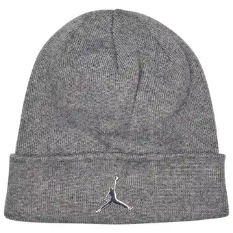Foot Locker Jordan Cuffed Beanie Petten Unisex - Grijs - Maat YOUTH - Poly (Polyester) aanbieding