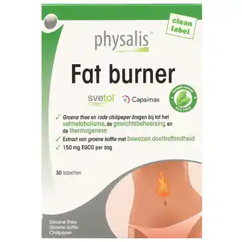 Holland & Barrett Physalis Fat Burner - 30 tabletten aanbieding