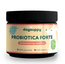 De Online Drogist Dogsuppy Probiotica Forte Chewies aanbieding