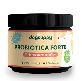 De Online Drogist Dogsuppy Probiotica Forte Chewies aanbieding