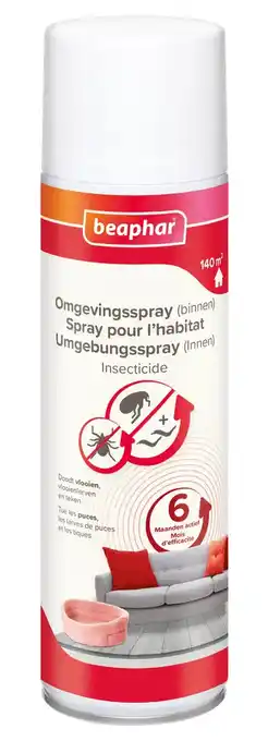 De Online Drogist Beaphar Omgevingsspray Vlooien, Vlooienlarven en Teken aanbieding