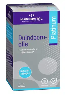 De Online Drogist MannaVital Duindoornolie Platinum Softgels aanbieding