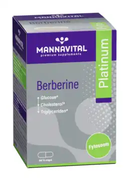 De Online Drogist Mannavital Berberine Platinum Capsules aanbieding