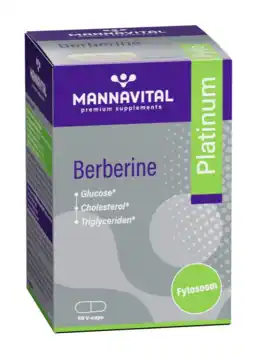 De Online Drogist Mannavital Berberine Platinum Capsules aanbieding