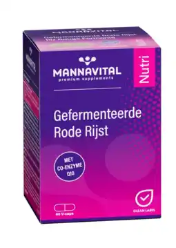 De Online Drogist Mannavital Gefermenteerde Rode Rijst Capsules aanbieding