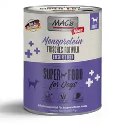 Zooplus 6x800g Mono Sensitive Edelhert MAC's Hondenvoer aanbieding