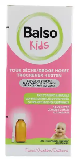 De Online Drogist Balso Kids Droge Hoest Siroop aanbieding